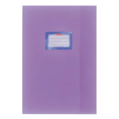 Produktbild von 5 Herlitz Heftumschläge / Hefthüllen DIN A4 / Baststruktur / Farbe: violett