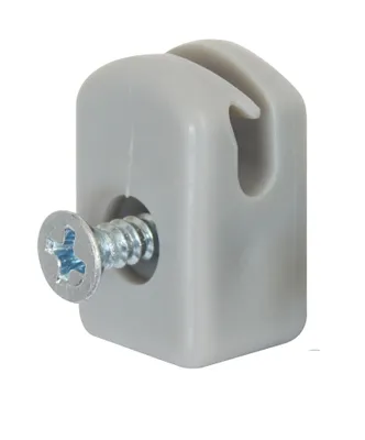 Image de Alberts 836290 Support de fil de tension avec vis, plastique, gris, set de 100 pièces