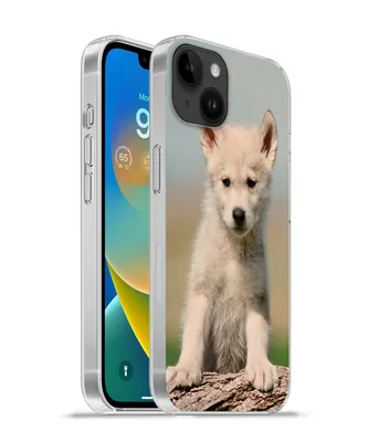 Produktbild von MuchoWow® Handyhülle Schutzhülle Hülle für Apple iPhone 14 Plus - Soft case Wolf - Kind - Holz Silikon Softcase Handy Hülle - Abbildung