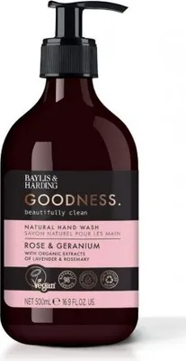 Immagine prodotto di Sapone liquido di bontà Rosa e Geranio Lavaggio naturale per le donne 500 - Baylis & Harding