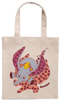 Imagen del producto de Bolsa de tela Sun City Disney, diseño de Dumbo, color beige. Talla única
