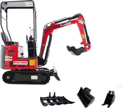 Produktbild von Minibagger, mit Kettenantrieb, Benzinmotor, verstellbarem Fahrwerk, schwenkbarem Baggerarm (BKB851K)