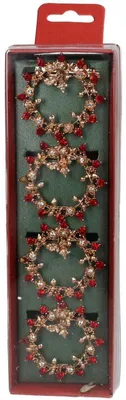 Imagen del producto de Portavasos en forma de corona - Rojo - 17 x 5 x 5 cm