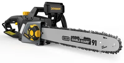 Produktbild von Elektrische Kettensäge - 2400 W Motorsäge - 40 cm Oregon-Schwert - Werkzeuglose Kettenspannung - Automatische Kettenschmierung - 15 m/s Kettengeschwindigkeit - Gelb