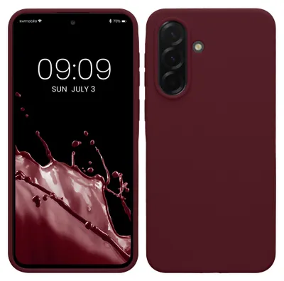 Produktbild von kwmobile Handyhülle für Samsung Galaxy A37 5G Hülle - Case Silikon - Kabelloses Laden - Schutzhülle Cover in Bordeaux Violett