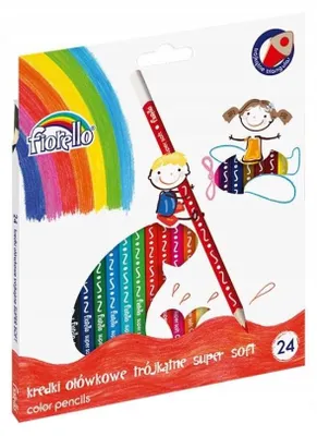 Produktbild von Fiorello Super Soft Buntstifte 24 Farben Hochwertig