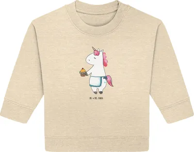 Produktbild von Mr. & Mrs. Panda Organic Baby Pullover Einhorn Muffin 24. - 36. Monat - Natural Raw - Geschenk, Geburtstagsgrüße, Bullover, Geburtstag, Unicorn, Liebesgrüße, Kekse