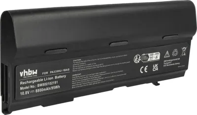 Produktbild von vhbw Akku Ersatz für Toshiba PABAS057, PA3478U-1BRS, PA3400U-1BRS, PA3478U-1BAS, PA3400U-1BRL, PABAS076 für Notebook (8800 mAh, 10,8 V, Li-Ion)
