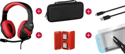 Produktbild von Konix 61881109644, Set, Nintendo Switch, Mehrfarbig, 9H, 1,8 m, 5 Stück(e)