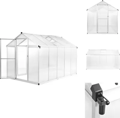 Obrázek produktu pro vidaXL Hliníkový skleník 302x190x195 cm 11,19 m³ - Skleníky