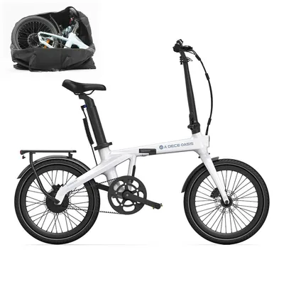 Immagine prodotto di Bicicletta elettrica ADO E-Bike Carbon Pro, bici elettrica da donna/bici elettrica da uomo, pieghevole, trasmissione a cinghia, display LCD IPS, app ADO + NFC, motore BAFANG, 2 velocità