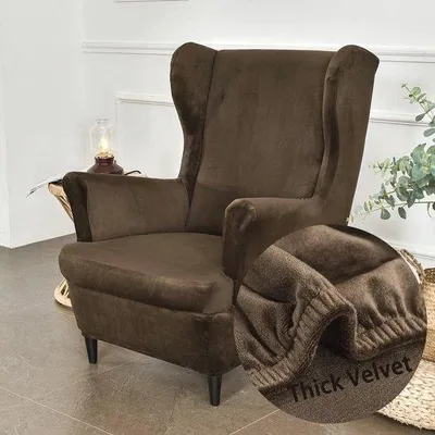 Immagine prodotto di Fodera per sedia in due pezzi, alla moda, resistente, protegge i mobili imbottiti