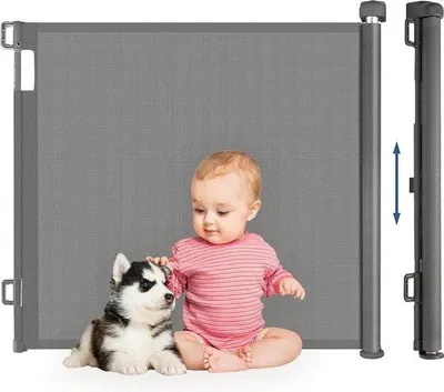 Obrázek produktu pro Bezpečná madla pro příslušenství pro děti a domácí mazlíčky, 180 cm, šedá, vhodná pro vnitřní i venkovní použití.