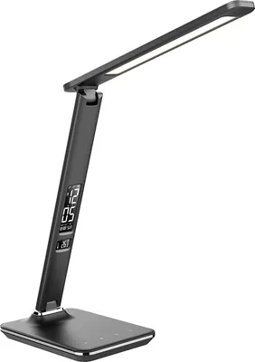 Obrázek produktu pro Solight WO45-B, Černá, ABS (akrylonitril-butadien-styren), Dětský pokoj, Domácí kancelář, Kancelář, Pracovna, Modul LED SMD, 9 W, 6000 K