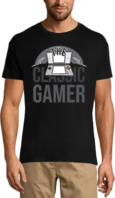 Produktbild von Herren Grafik T-Shirt Der klassische Gamer - Videospieler – The Classic Gamer - Video Games Player – Öko-Verantwortlich Vintage Jahrgang Kurzarm