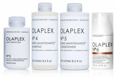 Produktbild von Olaplex Set No. 3, 4, 5 & 6 – Reparatur Shampoo Conditioner Leave-In