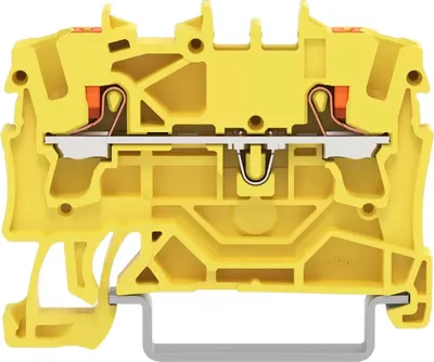 Immagine prodotto di 100 pezzi, terminale passante da 2 L, 2,5 mm², ge - Morsettiera passante 5,2 mm, 24 A, 2202-1206