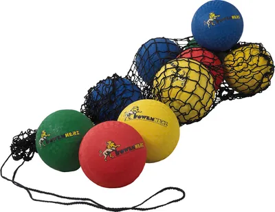 Produktbild von Ballnetz für ca. 10 Fußbälle, 80 x 46 cm, Maschenweite 4,5 cm, mit Kordelzugverschluss