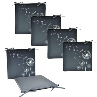 Produktbild von JACK 4x Motiv Outdoor Wende Stuhlkissen 40x40 cm Lounge Kissen Wasserfest Sitzkissen Garten Lotus Effekt, Farbe:Strelitzia
