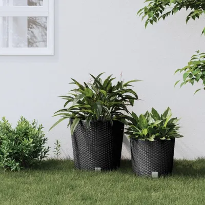 Obrázok produktu pre The Living Store Kvetináč s vyberateľnou vložkou antracit 35/37,5 L PP