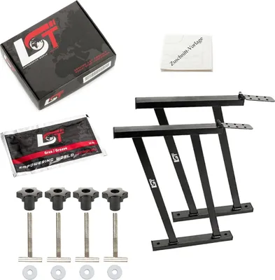 Produktbild von 2x Schienen Multiflexboard Unterlage Scharnier Schrauben Set für VW T5 T6 V VI