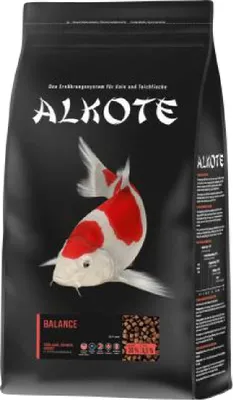 Produktbild von Teichfutter ALKOTE Balance 5 mm 9 kg Koifutter Basishauptfutter für Koi- und Teichfische, Pellets