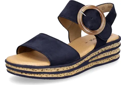 Produktbild von Gabor Damen Plateau Sandalette dunkelblau
