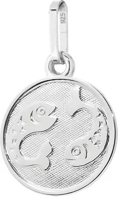 Produktbild von Fische Sternzeichen 925 Sterlingsilber 12mm Kettenanhänger Horoskop Zodiak 9148