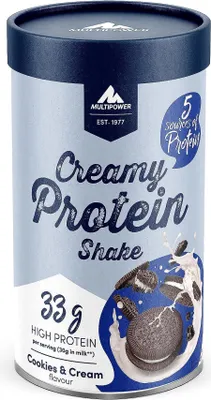Produktbild von Multipower Creamy Protein Shake- 420 g Cookies&Cream