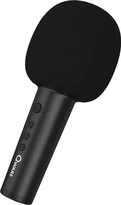 Produktbild von Qware Kabelloses Karaoke Mikrofon mit Bluetooth & Lautsprecher Schwarz