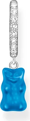 Immagine prodotto di Thomas Sabo CR726-052-1 Orecchino singolo creolo con orsetto in oro blu