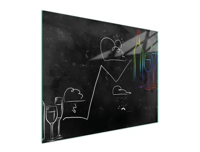 Immagine prodotto di Tagliere in vetro 52x40 nero