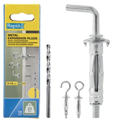 Produktbild von Rapid 5001556, Hohlwandanker (Molly), Gipskarton, Stahl, Zink, Silber, PH2