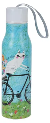 Produktbild von Thermoflasche, Thermosflasche, Als Geschenk, in einer Box Katzenwelt Fahrrad 500 ml