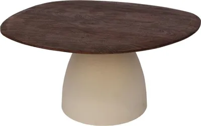Produktbild von Couchtisch Brix 86x76x37 cm Mangoholz Stahl Natur Weiß