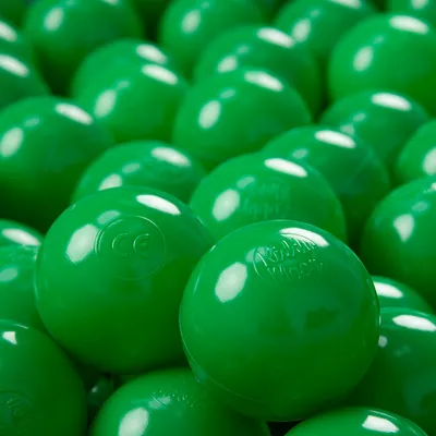 Image de KiddyMoon Kids 100 ∅ 7 cm Play Ball Balls for Kids Plastic Bath Balls EU, Green