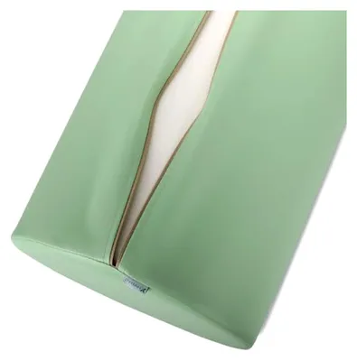 Produktbild von Runde Lagerungsrolle, Nackenrolle, Knierolle, Nackenkissen, Lagerungskissen für Massage und Therapie, Grün, 60x25