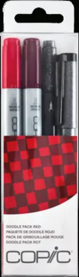 Produktbild von Copic Doodle Pack rot 4St