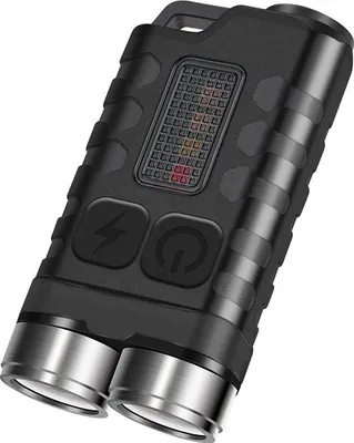 Obrázek produktu pro JGS V3 Mini Duo LED svítilna – 450 lm, 6500 K, nabíjecí, stroboskopický režim, klíčenka