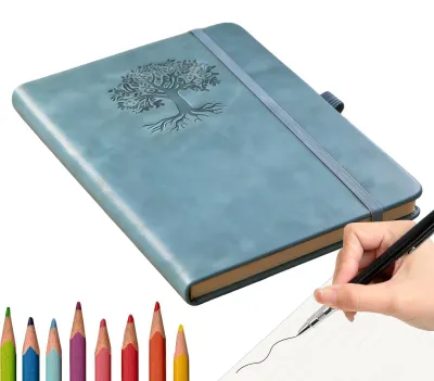 Produktbild von Notizbuch mit Hardcover aus echtem Leder