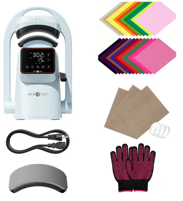 Immagine prodotto di Macchina per stampa a caldo per cappelli, funzionamento automatico, controllo tramite touchscreen, kit per principianti
