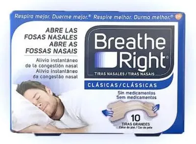 Zdjęcie produktu dla Paski do nosa Breathe Right duży rozmiar 10 sztuk