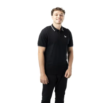 Produktbild von Polo Bauer Pique schwarz Senior M