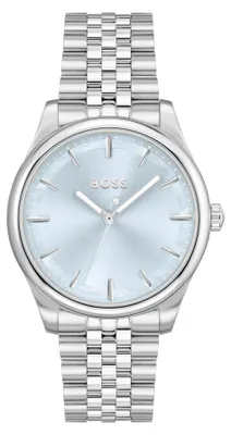 Produktbild von BOSS Uhr mit DREI-Zeiger-Quarzwerk für Damen Kollektion Graceful mit Silbernes E