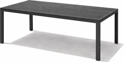 Produktbild von Alu Nonwood Gartentisch Esstisch Outdoortisch Anthrazit/Grau160x90cm