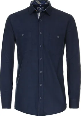 Produktbild von REDMOND Langarmhemd Navy L Modern Fit