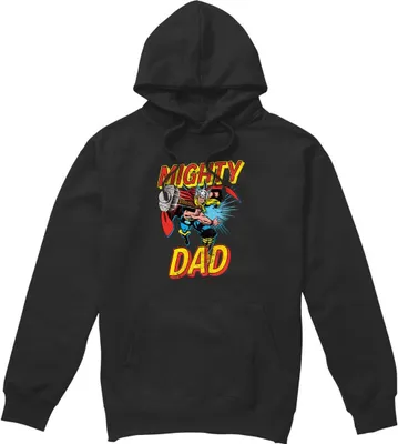 Produktbild von Thor - "Mighty Dad" Kapuzenpullover für Herren TV4706 (XXL) (Schwarz)