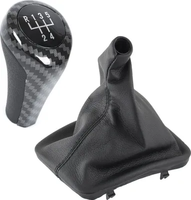Immagine prodotto di Pomello del cambio in carbonio a 5 marce nero per BMW E46 1998-2005