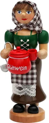 Produktbild von Räuchermännchen - Berufe - Glühweinfrau - 17,0 cm