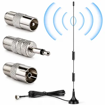 Produktbild von O56C DAB+ UKW Autoantenne 7dBi Magnetfuß 3m Kabel Antenne Radioempfang Verstärker Fahrzeugantenne für Autoradio DAB DAB+ FM Empfang